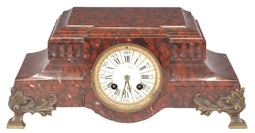 FRENCH NEOCLASSICAL ROUGE MARBLE