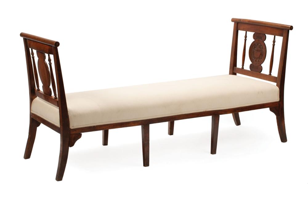 FRENCH NEOCLASSICAL WALNUT LIT DE