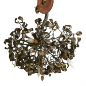 FRENCH NOUVEAU BRONZE & GLASS