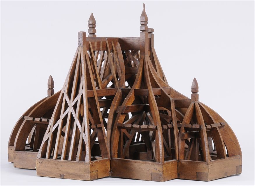 FRENCH OAK ARCHITECTURAL MODEL OF A