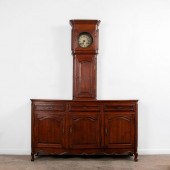 FRENCH OAK BUFFET A HORLOGE, 1