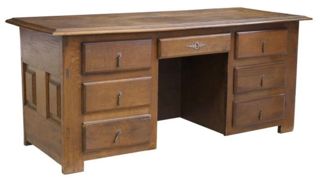 FRENCH OAK COFFER FASHIONED AS A