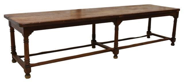 FRENCH OAK FARMHOUSE HARVEST TABLE,