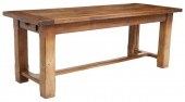 FRENCH OAK FARMHOUSE TABLE, 77