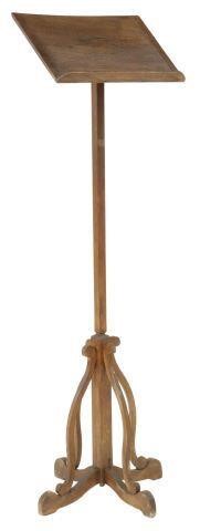 FRENCH OAK MUSIC STAND OR