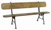 FRENCH OAK & PAINTED CAST IRON