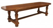 FRENCH OAK REFECTORY TABLE, 11