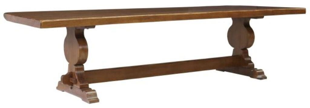 FRENCH OAK REFECTORY TABLE,