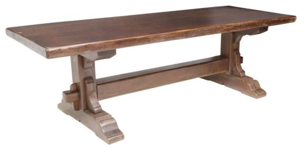 FRENCH OAK REFECTORY TABLE,