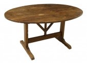 FRENCH OAK TILT-TOP TABLE, 19T