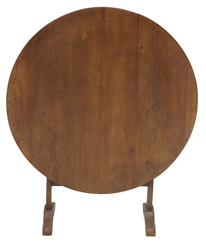 FRENCH OAK TILT-TOP WINE TASTING