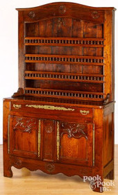 FRENCH OAK TWO-PART STEPBACK C