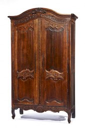 FRENCH OAK WEDDING ARMOIRE, 19