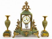French onyx and ormolu clock g
