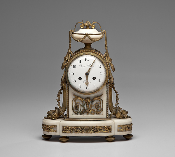 French Onyx Mantle Clock French