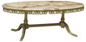 FRENCH ONYX-TOP GILT METAL COF