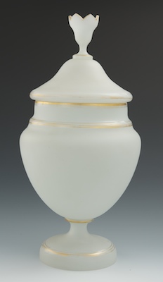 French Opaline Glass Punch Bowl