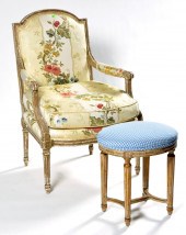 FRENCH OPEN ARMCHAIR WITH ASSO