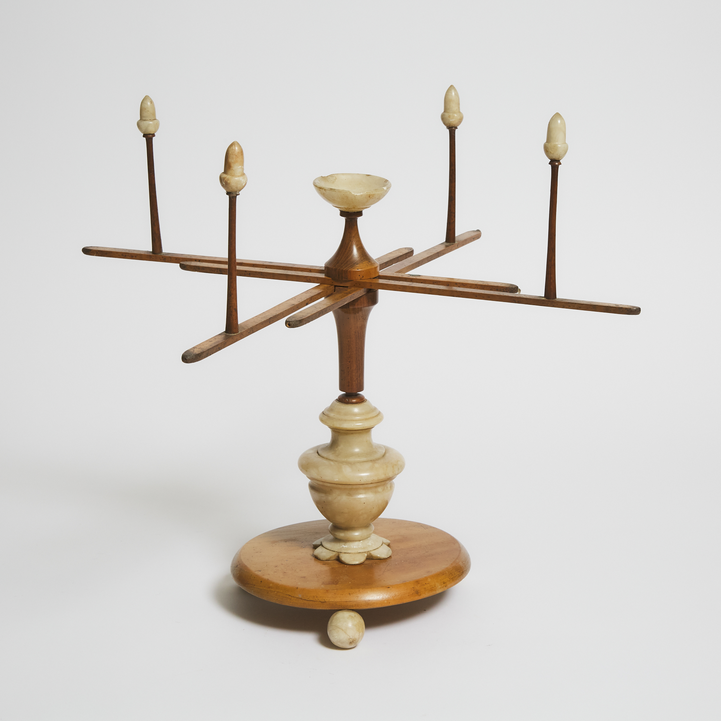 French or Belgian Alabaster Mounted