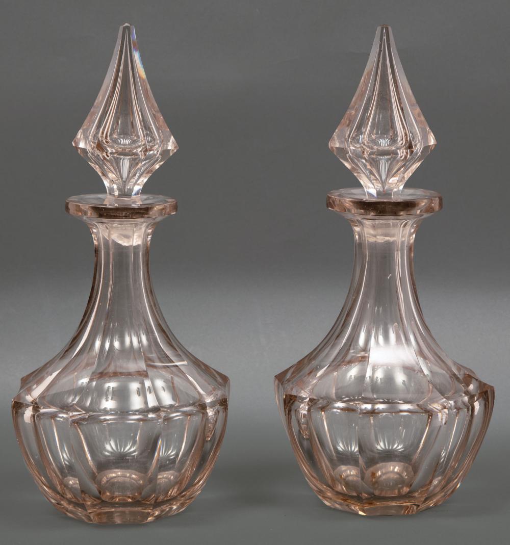 FRENCH OR ENGLISH PANEL CUT GLASS