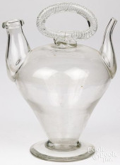 FRENCH OR SPANISH GLASS HOLY W