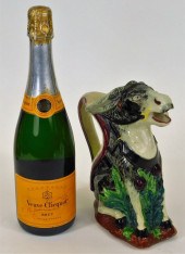 FRENCH ORCHIES MAJOLICA FIGURA