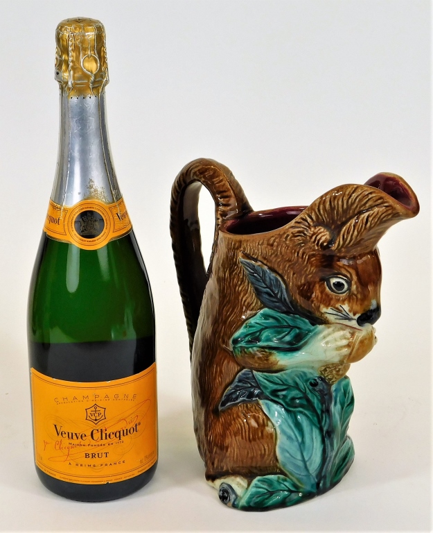 FRENCH ORCHIES MAJOLICA FIGURAL