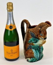 FRENCH ORCHIES MAJOLICA FIGURA