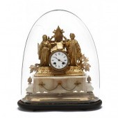 FRENCH ORMOLU AND ALABASTER MA