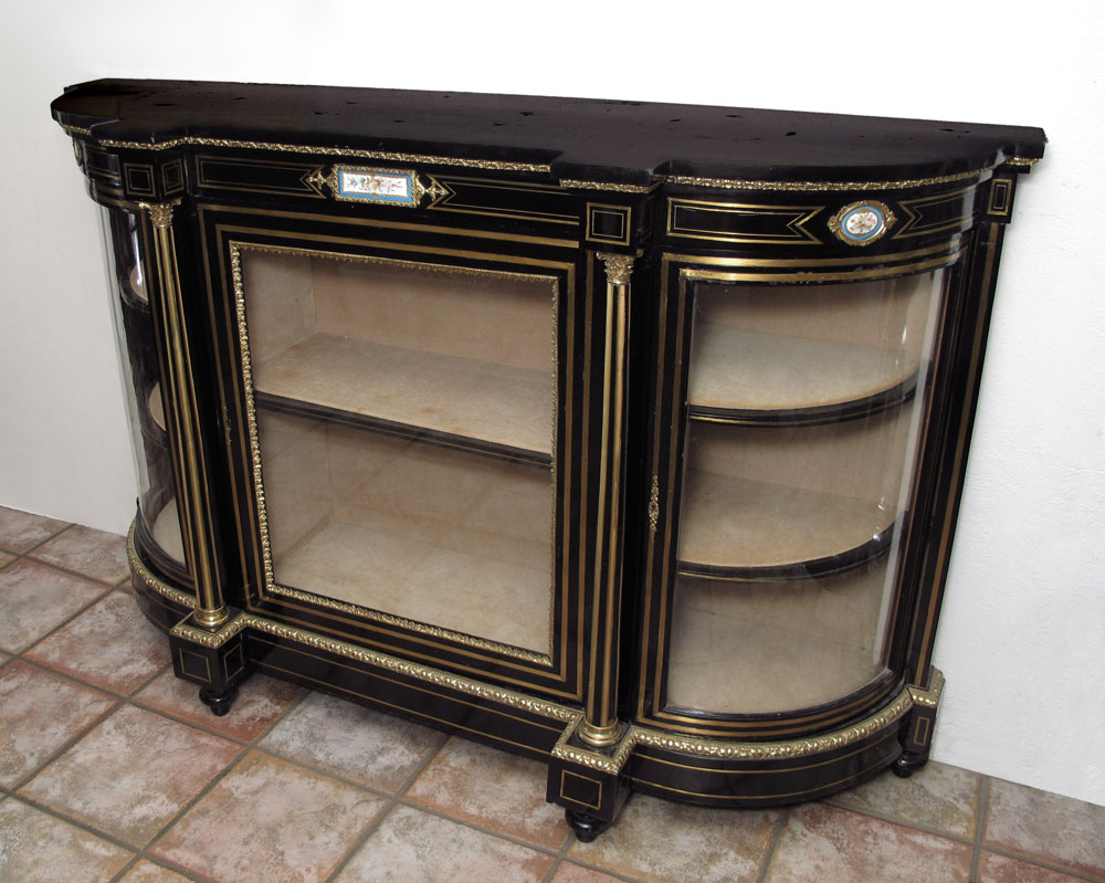 FRENCH ORMOLU AND BOULLE INLAY SIDE