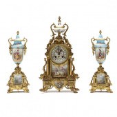 FRENCH ORMOLU AND PORCELAIN MA