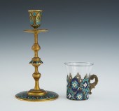 French Ormolu Bronze Champleve