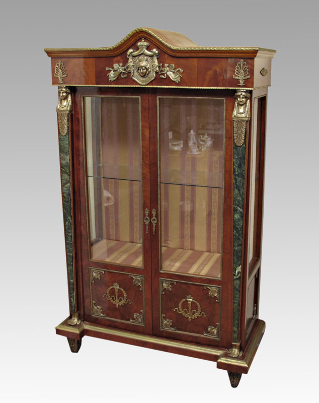 FRENCH ORMOLU DISPLAY CABINET: