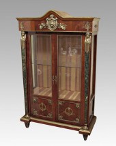 FRENCH ORMOLU DISPLAY CABINET: