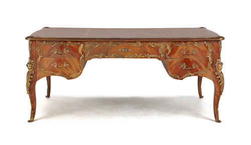 French ormolu mounted bureau platte