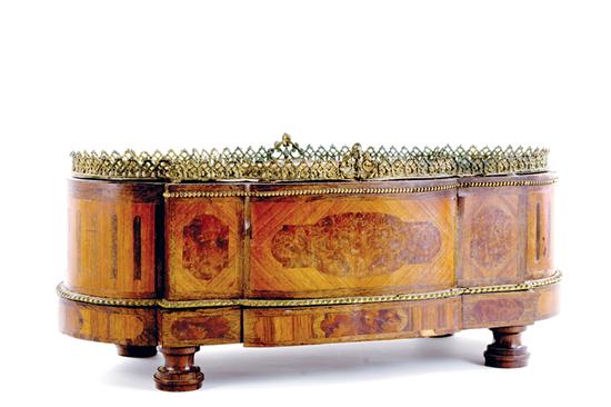 French ormolu-mounted inlaid veneer