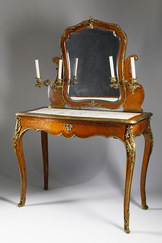 FRENCH ORMOLU MOUNTED KINGWOOD