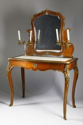 FRENCH ORMOLU MOUNTED KINGWOOD