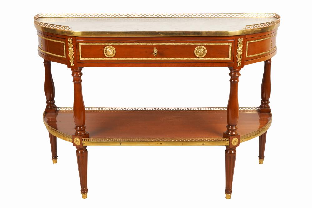 FRENCH ORMOLU-MOUNTED MAHOGANY