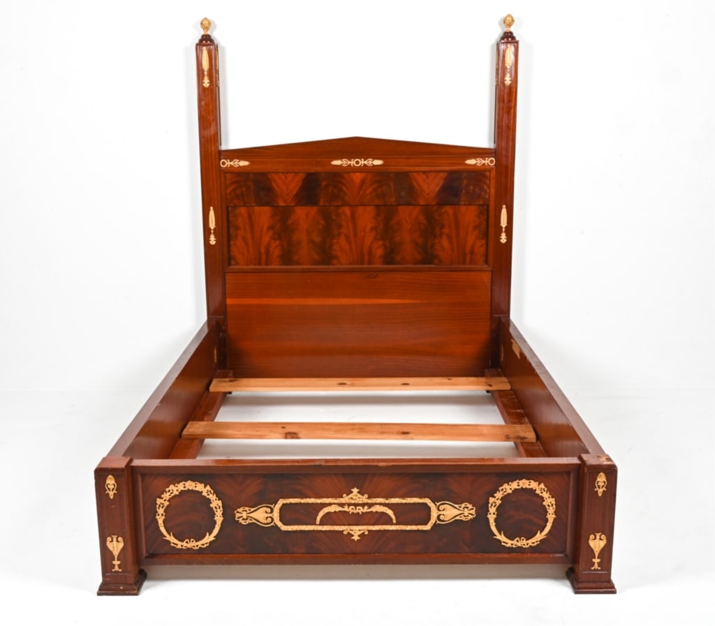 FRENCH ORMOLU-MOUNTED MAHOGANY FULL