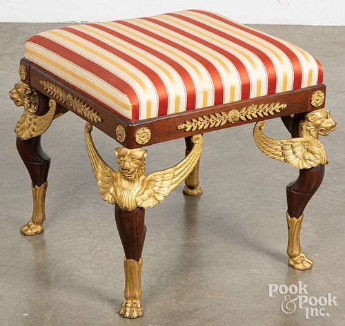 FRENCH ORMOLU MOUNTED MAHOGANY