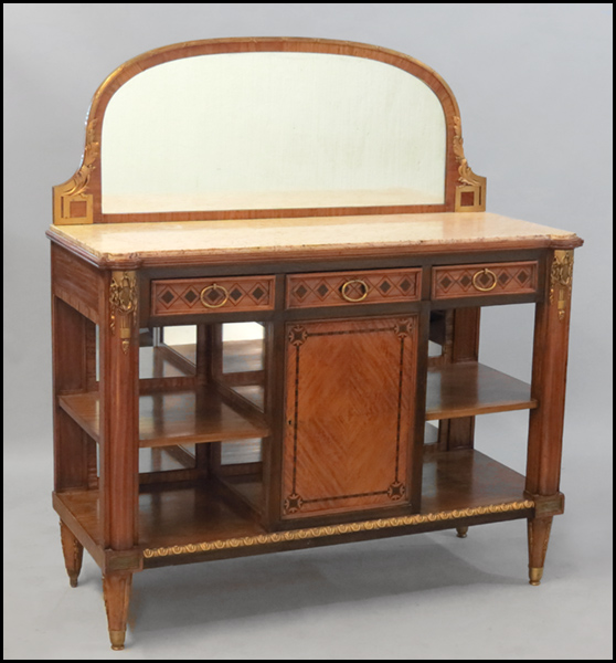 FRENCH ORMOLU MOUNTED MARBLE TOP
