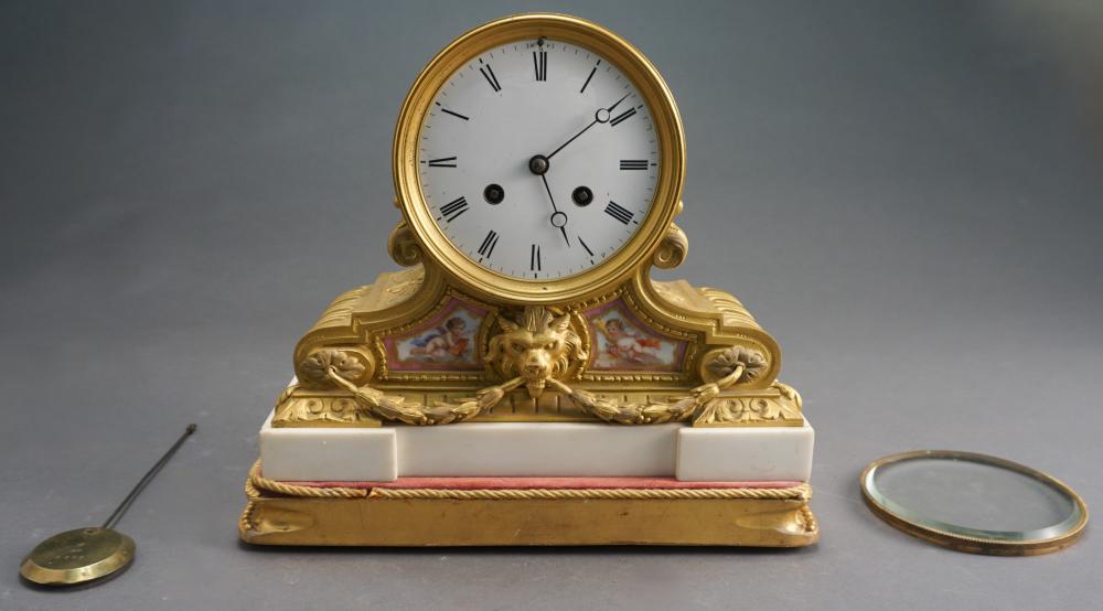 FRENCH ORMOLU MOUNTED PORCELAIN AND