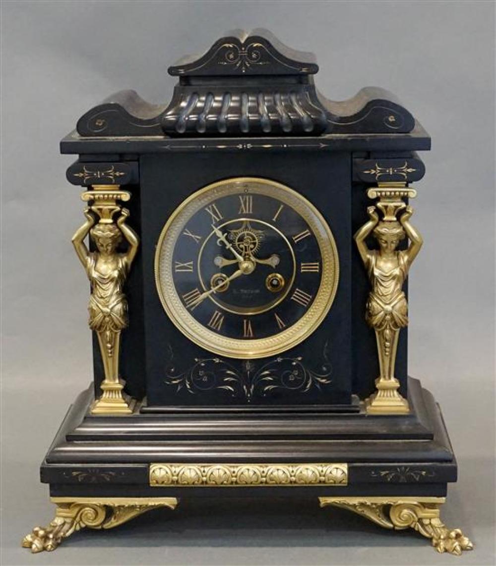 FRENCH ORMOLU MOUNTED SLATE