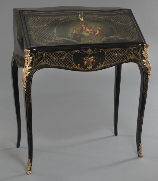 French ormolu mounted Vernis Martin