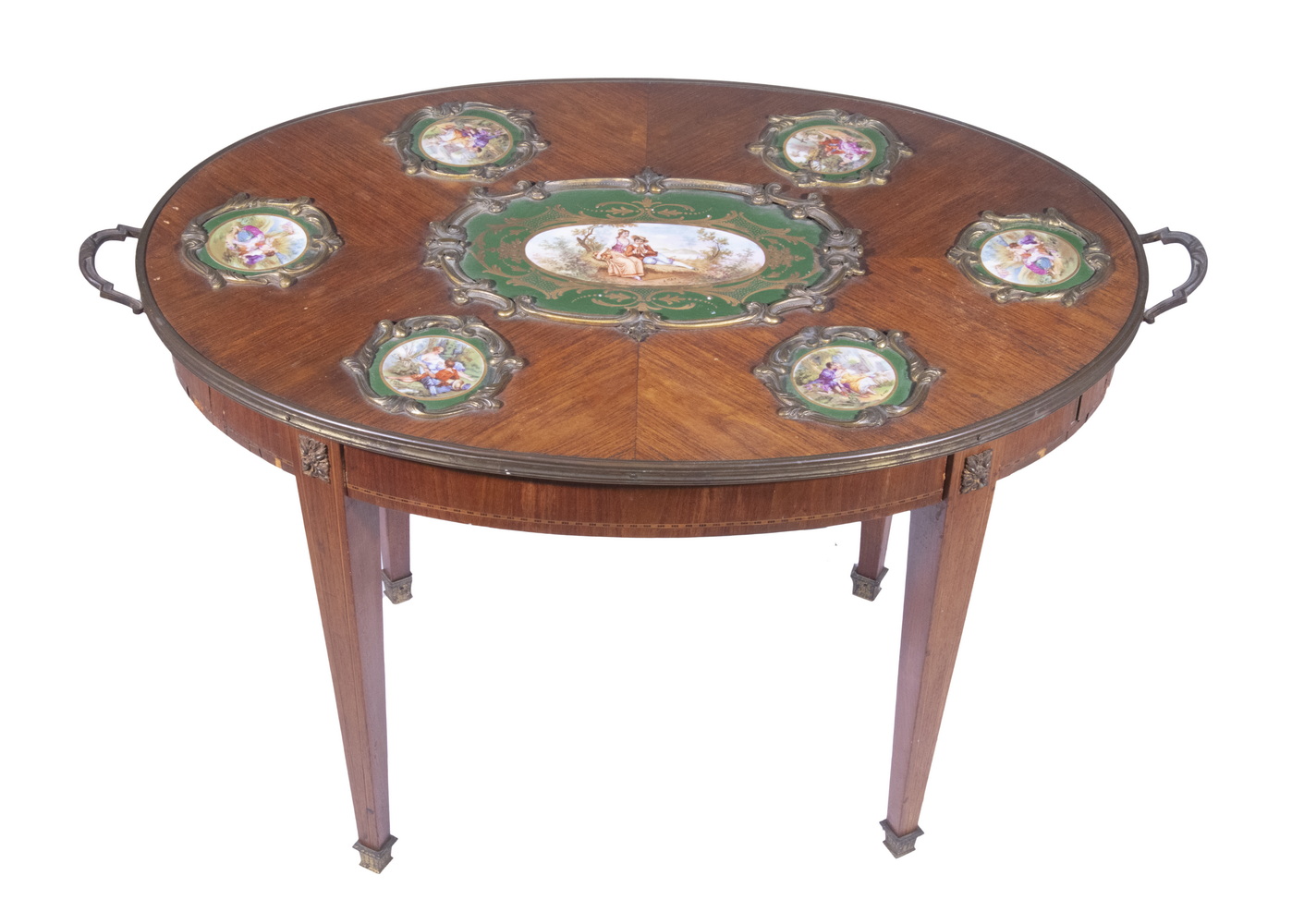 FRENCH OVAL COFFEE TABLE Bronze