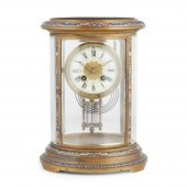 FRENCH OVAL FOUR-GLASS BRASS A
