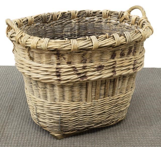 FRENCH OVAL WICKER GRAPE HARVEST