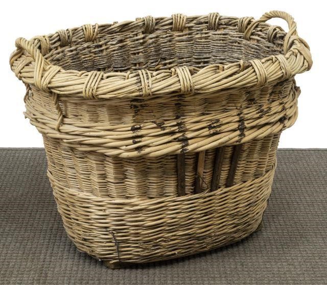FRENCH OVAL WICKER GRAPE HARVEST