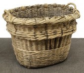 FRENCH OVAL WICKER GRAPE HARVE
